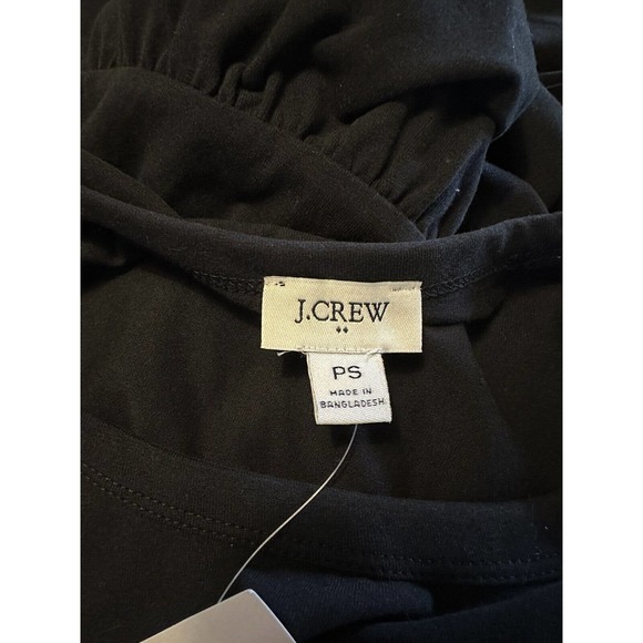 NWT J Crew Factory Womens Petite Knit Dress Size Small Midi Pockets Black - Picture 10 of 11